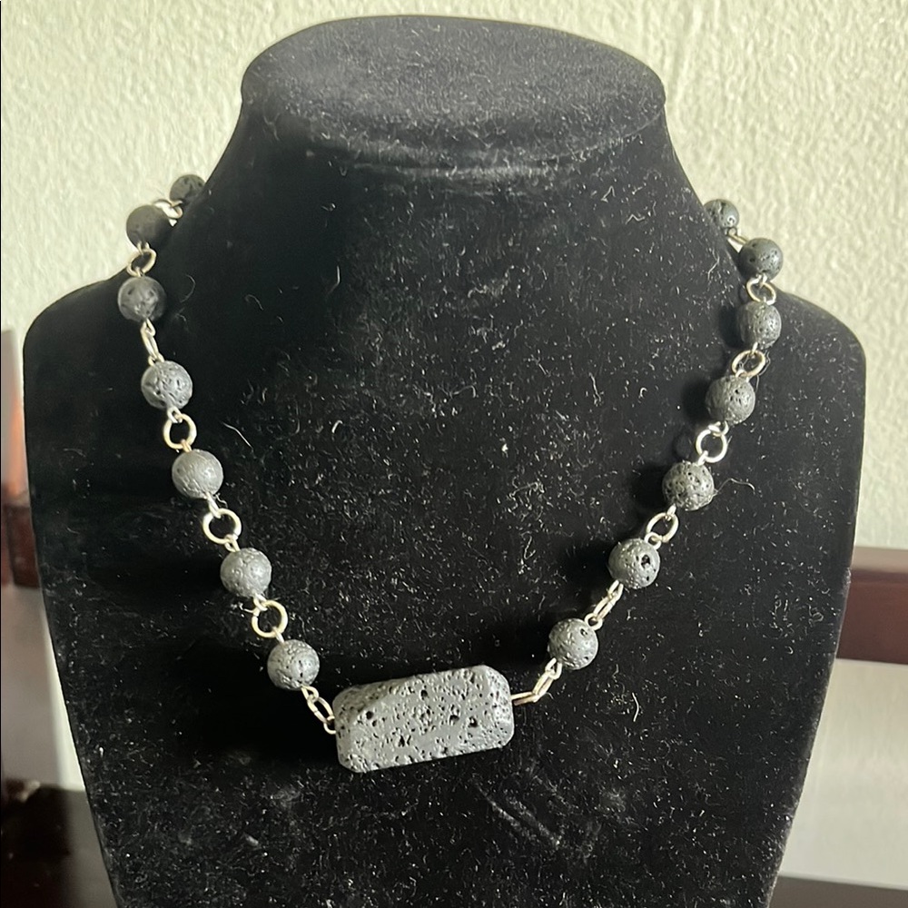 Elegant lava Stone Necklace